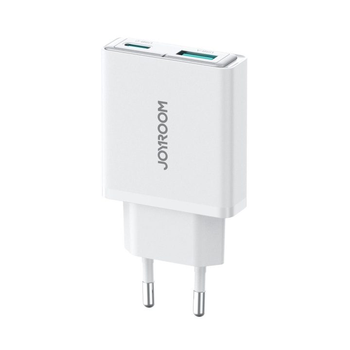 20 W USB C labai plonas sieninis įkroviklis – baltas
