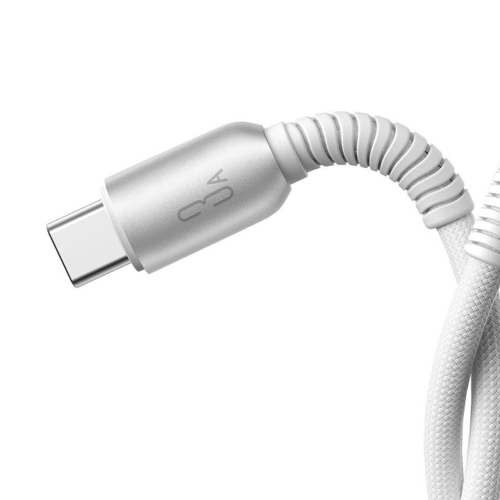 3A USB C laidas 1,2 m – pilkos spalvos