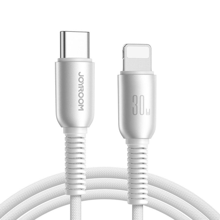 30 W USB-C – Lightning“ kabelis, 1,2 m, pilkas