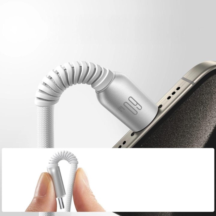 60W USB C laidas 1.2m - pilka