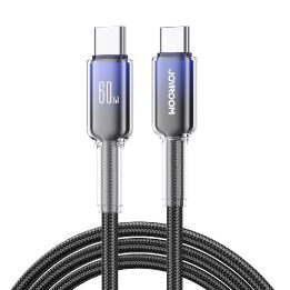 60 W USB C laidas, 1,2 m, juodas