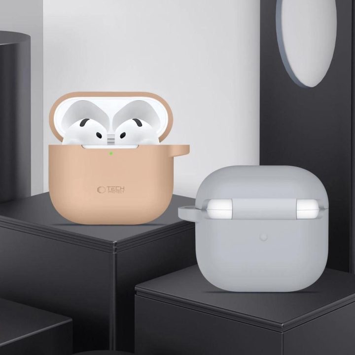 Silikoninis kabliukas su dėklu AirPods 4 - Rožinė