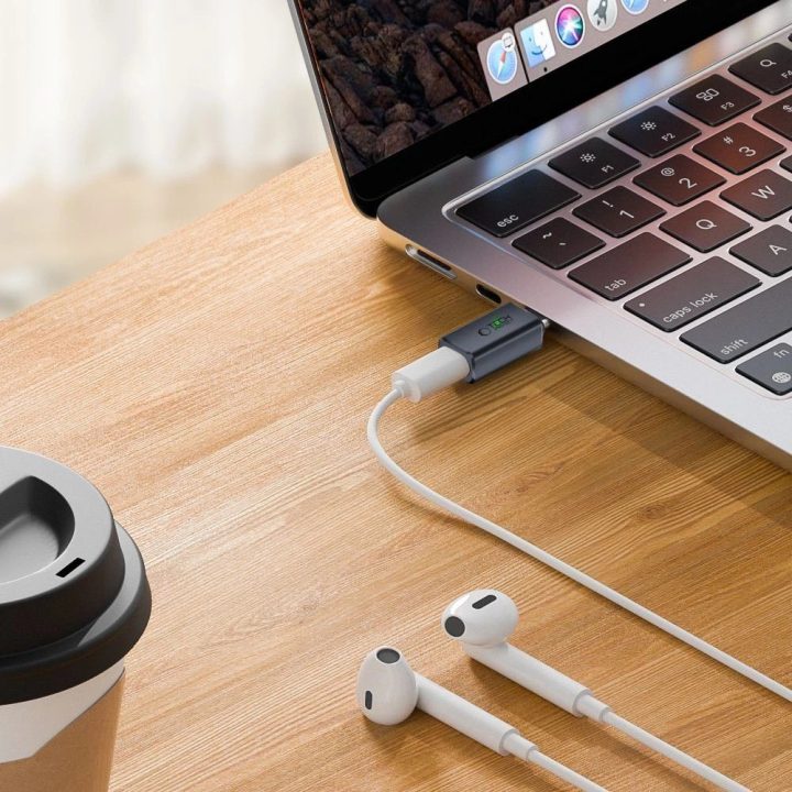 Type-C į Lightning adapteris - pilkas
