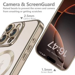 iPhone 16 Pro“ dėklas — auksinis