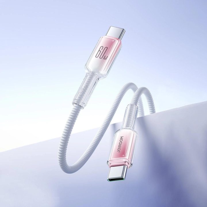 60W USB C laidas 1,2 m – baltas