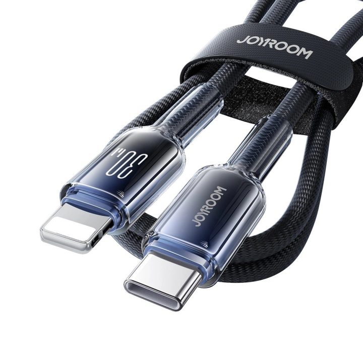 30W USB-C - įrengimo laidas 1,2 m - juodas