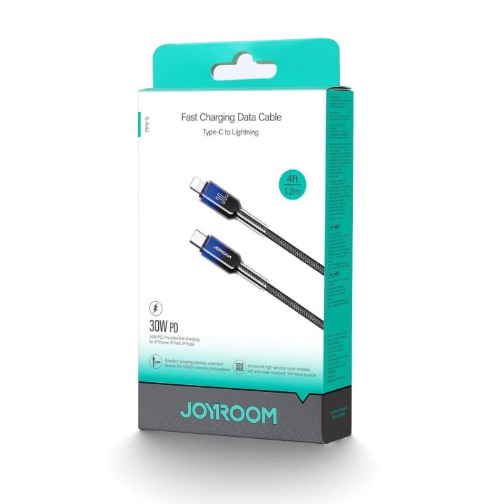 30W USB-C - įrengimo laidas 1,2 m - juodas
