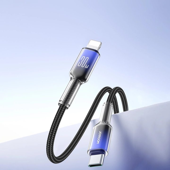 30W USB-C - įrengimo laidas 1,2 m - juodas