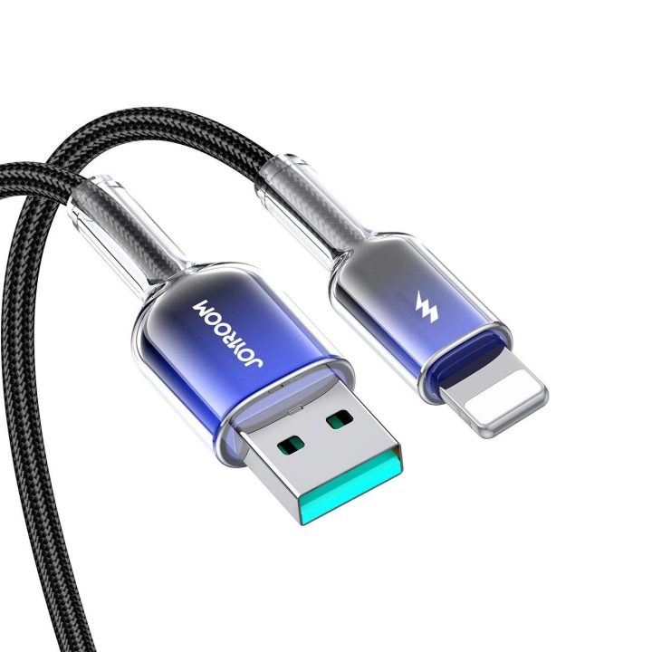 3A USB-A - Lightning kabelis 1.2m - juodas