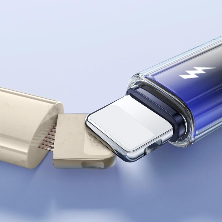 3A USB-A - Lightning kabelis 1.2m - juodas