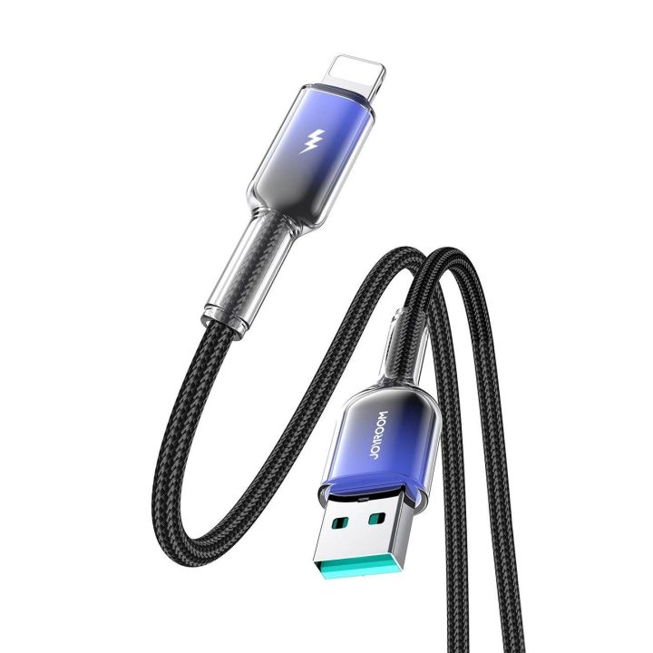 3A USB-A - Lightning kabelis 1.2m - juodas