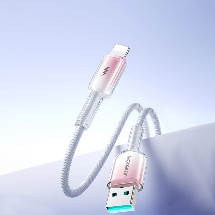 3A USB-A–Lightning“ kabelis 1,2 m – baltas
