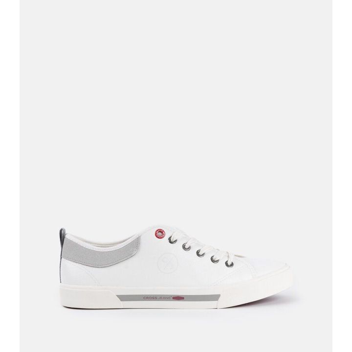 Baltos spalvos vyriški sportiniai bateliai CROSS JEANS