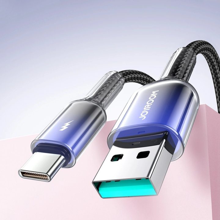3A USB C laidas 1,2 m - juodas