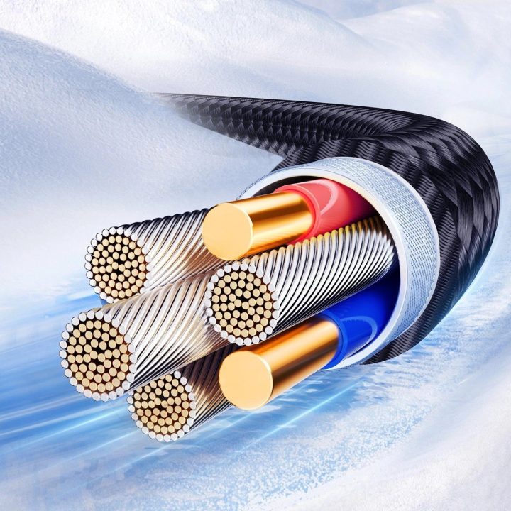3A USB C laidas 1,2 m - juodas