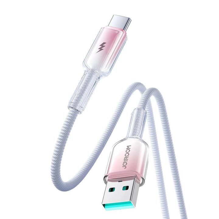 3A USB C 1,2 m kabelis – baltas