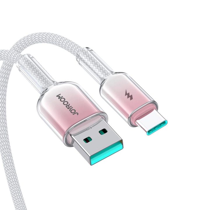 3A USB C 1,2 m kabelis – baltas