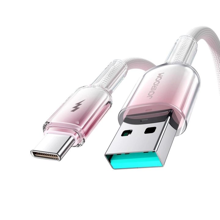 3A USB C 1,2 m kabelis – baltas