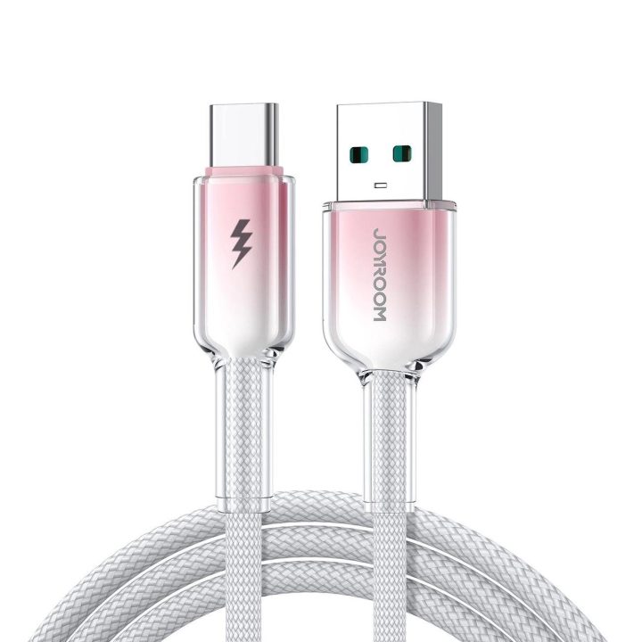 3A USB C 1,2 m kabelis – baltas