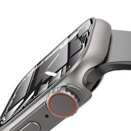 dėklas Apple Watch 46 mm - juodas ir oranžinis