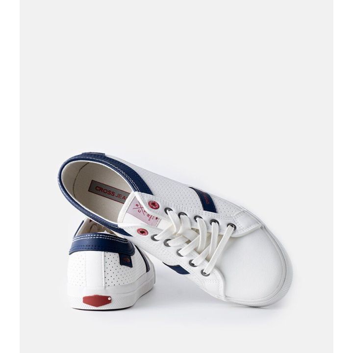 Baltos spalvos vyriški sportiniai bateliai CROSS JEANS
