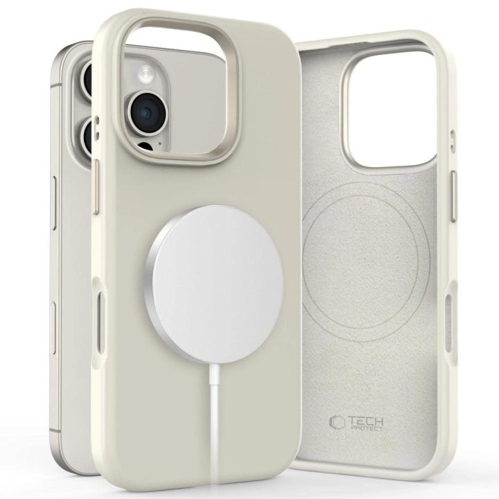 dėklas iPhone 16 Pro“ telefonui - smėlinis