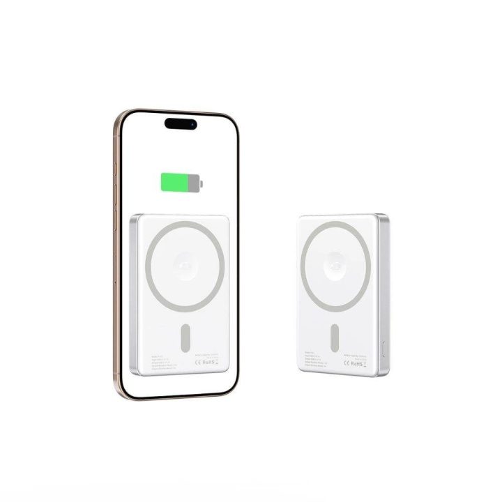 Powerbank“ MagSafe 5000 mAh - sidabrinis
