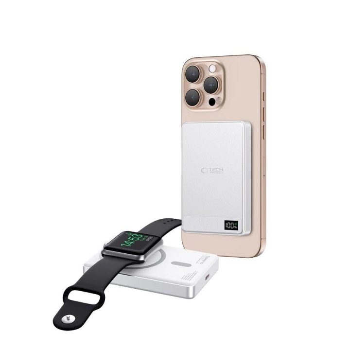 Powerbank“ MagSafe 5000 mAh - sidabrinis