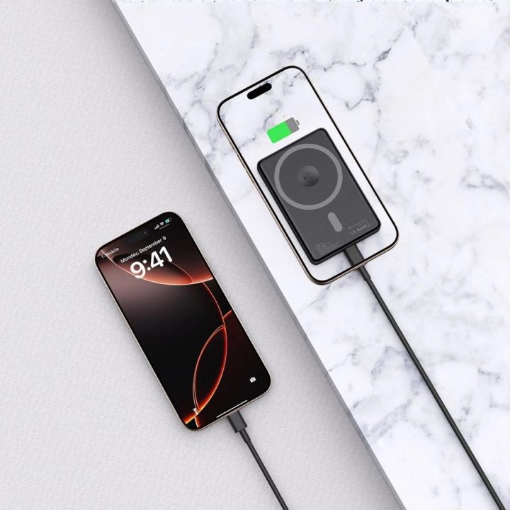 Powerbankas 5000 mAH - juoda