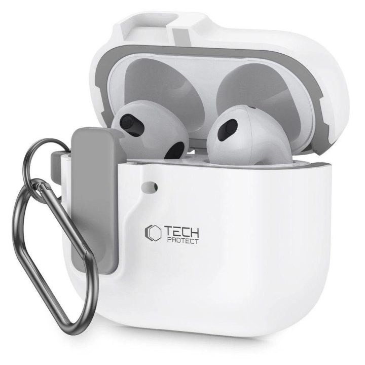 dėklas Slim Hook“ skirtas AirPods 4“ – baltas