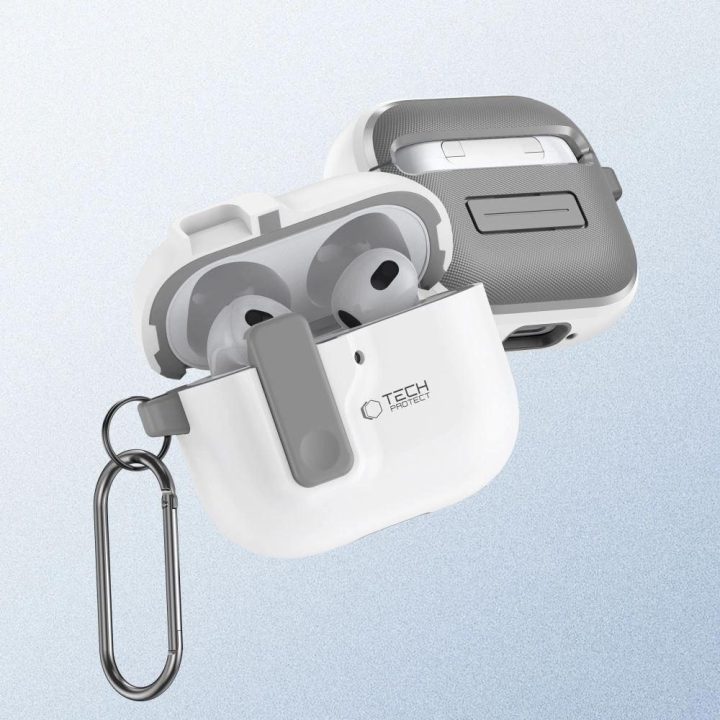 dėklas Slim Hook“ skirtas AirPods 4“ – baltas