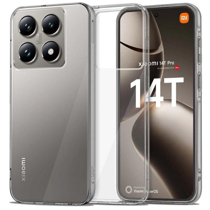 dėklas Xiaomi 14T Pro“ – skaidrus