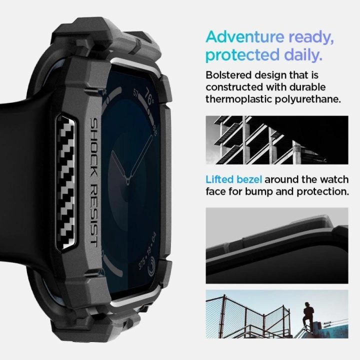 “ dėklas Apple Watch 10“ 46 mm juodas