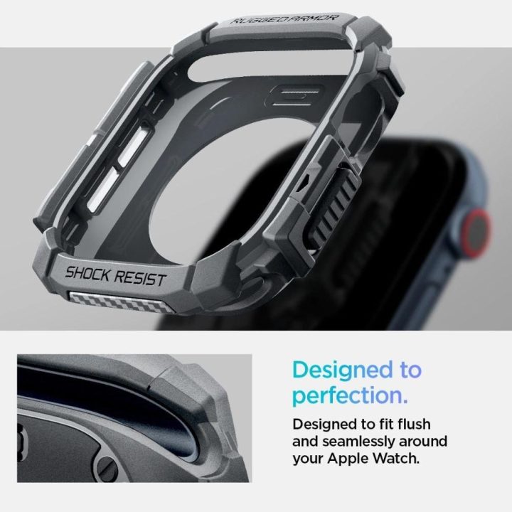 dėklas Apple Watch 10 46 mm – pilkas