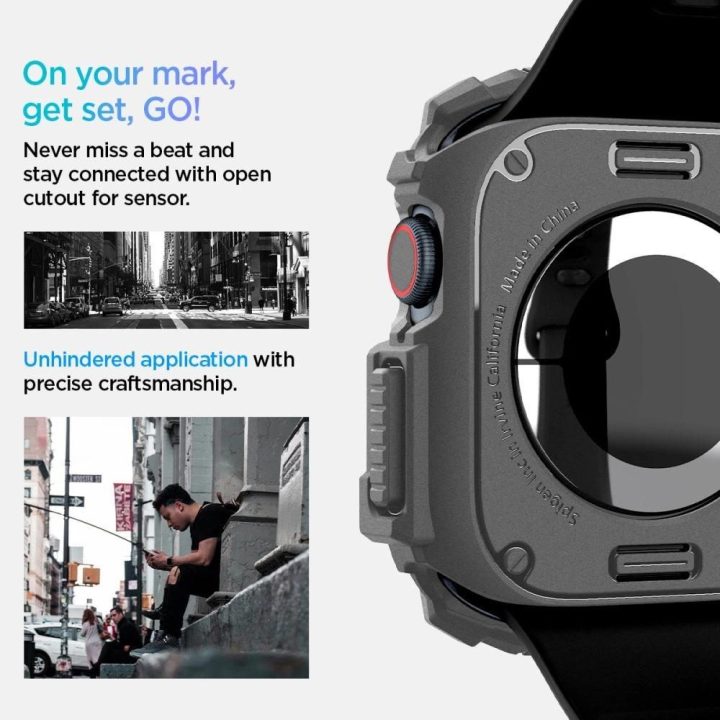 dėklas Apple Watch 10 46 mm – pilkas