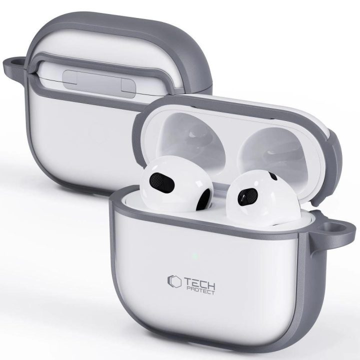 dėklas AirPods 4 ausinukams – pilkas