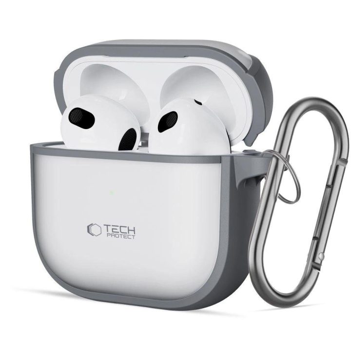 dėklas AirPods 4 ausinukams – pilkas