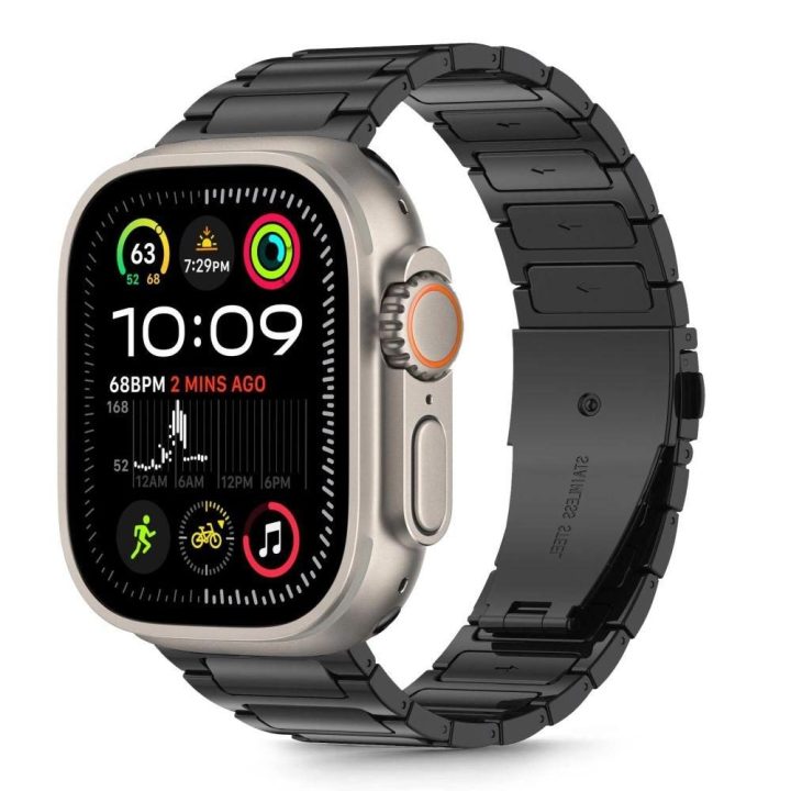 nerūdijančio plieno apyrankė Apple Watch“ 44 / 45 / 46 / 49 mm – juoda