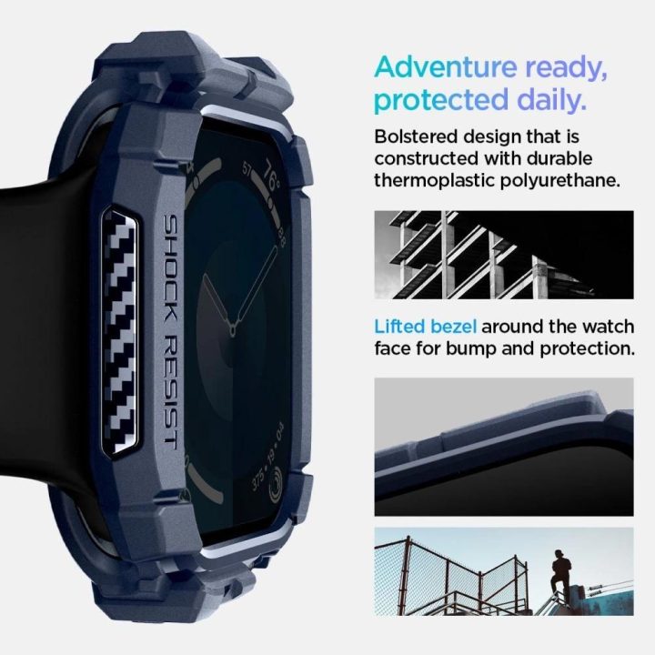dėklas Apple Watch 10“, 46 mm – tamsiai mėlynas
