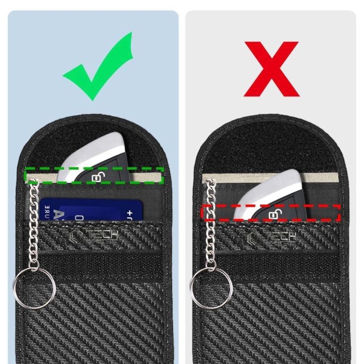 RFID Blokavimo Automobilio Raktelių Dėklas - Juodas - Anglies pluoštas