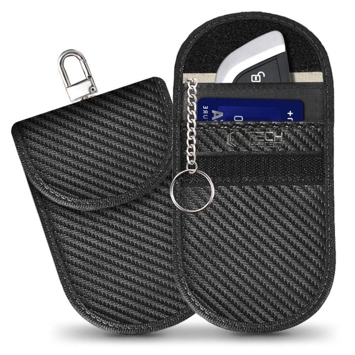 RFID Blokavimo Automobilio Raktelių Dėklas - Juodas - Anglies pluoštas