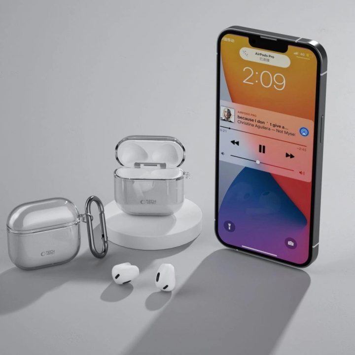 dėklas AirPods 4“ – pilkas