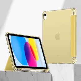 Dėklas iPad 10 / 2022 - geltona - permatoma