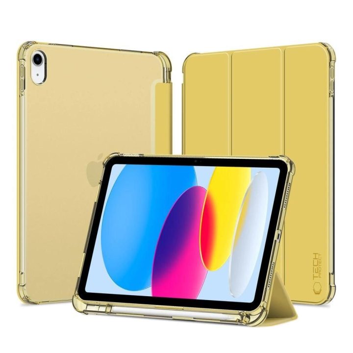 Dėklas iPad 10 / 2022 - geltona - permatoma