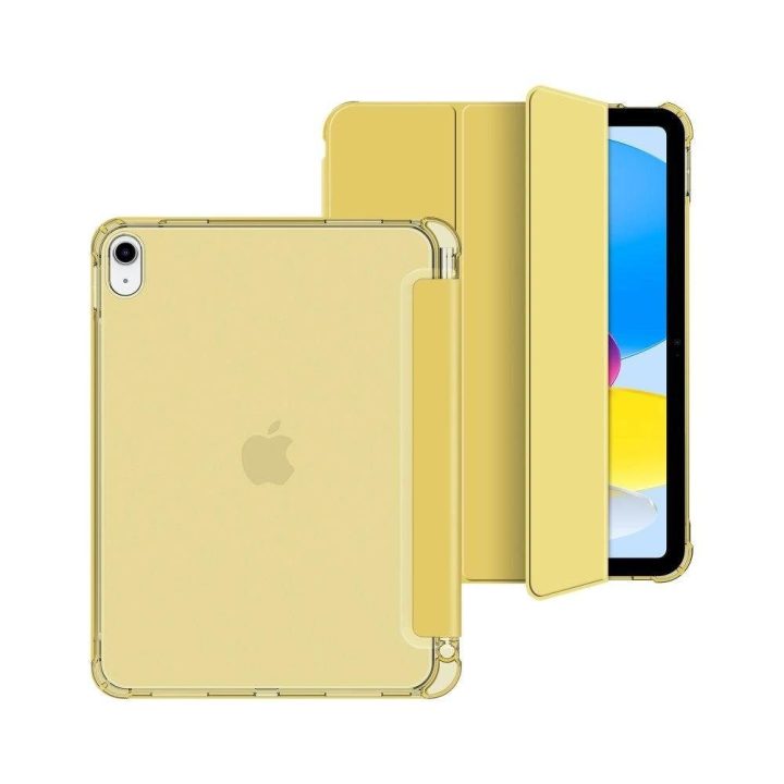 Dėklas iPad 10 / 2022 - geltona - permatoma