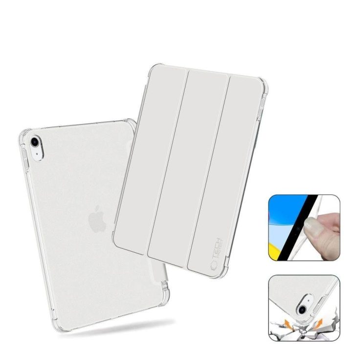 Hibridinis dėklas iPad 10 / 2022 - Pilkas - Skaidrus