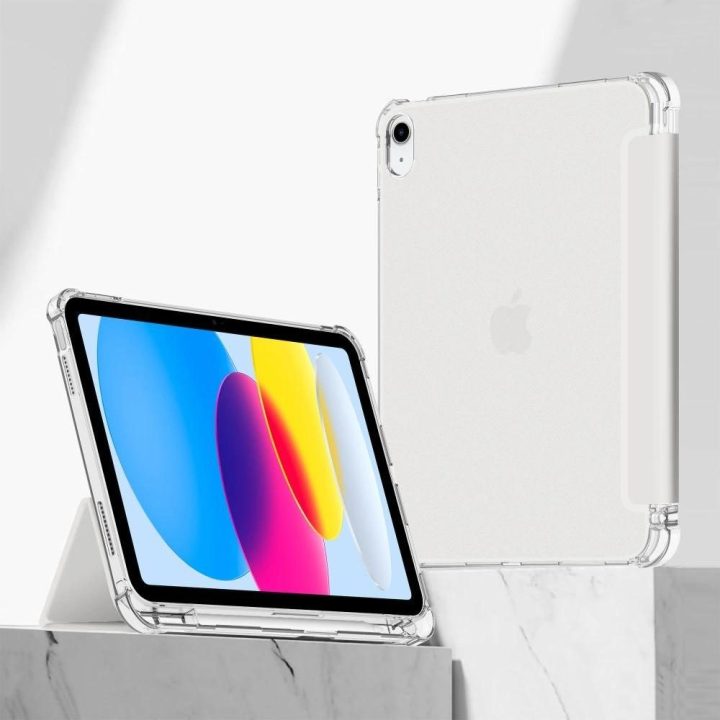 Hibridinis dėklas iPad 10 / 2022 - Pilkas - Skaidrus