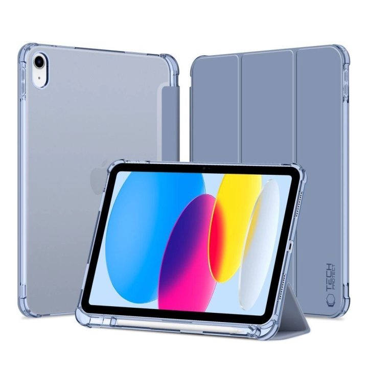 dėklas iPad 10 / 2022 – mėlynas, skaidrus