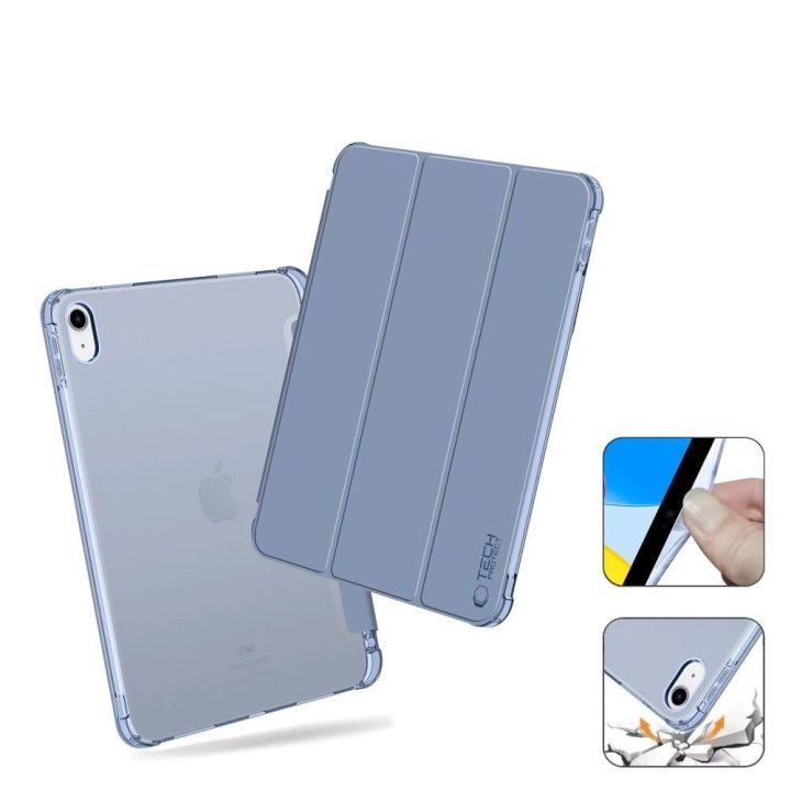 dėklas iPad 10 / 2022 – mėlynas, skaidrus