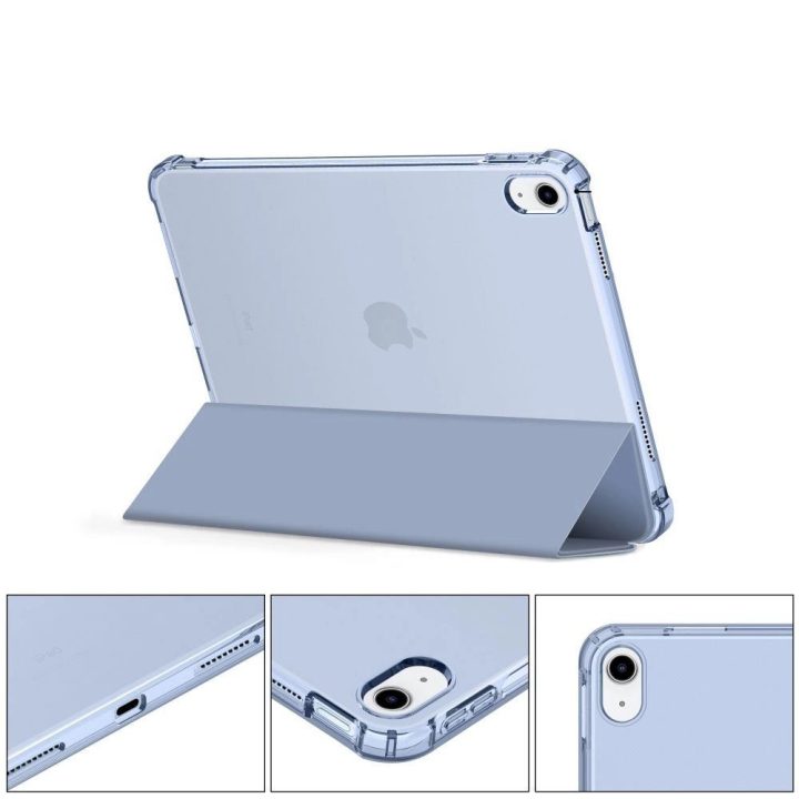dėklas iPad 10 / 2022 – mėlynas, skaidrus